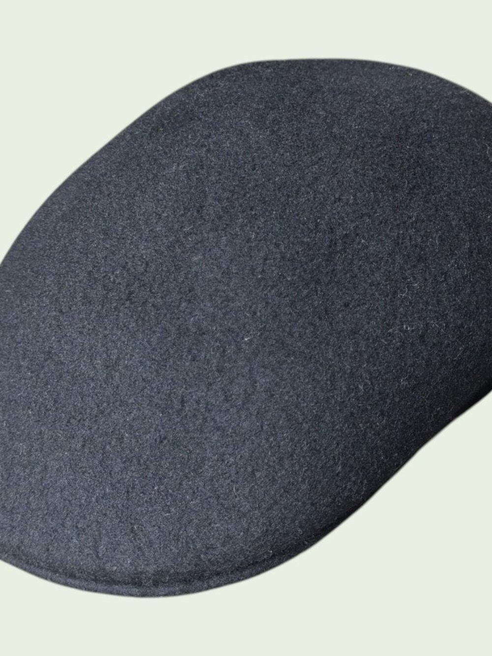 Vintage Fold A Felt Immacula Newsboy Cap Black Wool Made in England Flat Ivy Hat